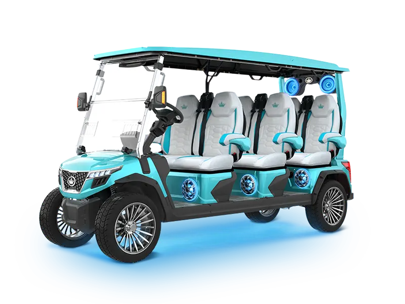 Evolution Electric Vehicle D-Max GT6 by Gone Coastal Carts Sky Blue