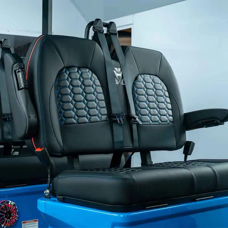 Venom EV Plush Seats and Cushioned Adjustable Arm Rests